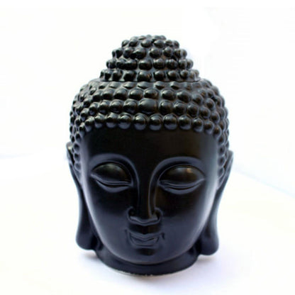 Buddha Head Aromatic Oil Burner Ceramic Aromatherapy Lamp Candle Aroma Furnace Oil Lamp Essential Home Deco Incense Burner